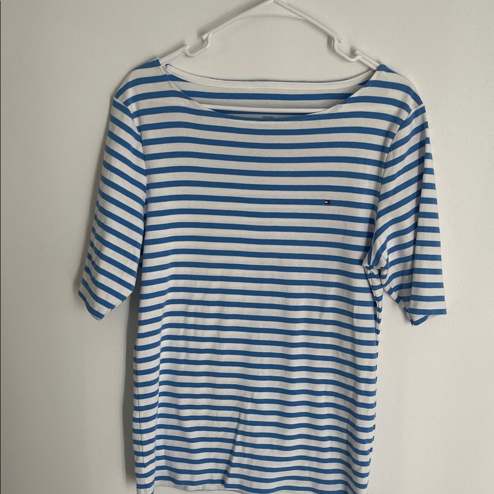 Tommy Hilfiger Women's Nautical Striped Long Sleeve Tee